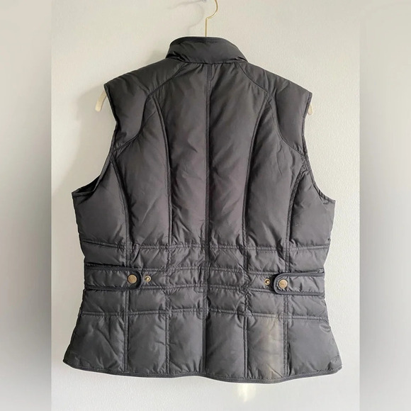 NWOT Black Eddie Bauer Authentic Goose Down Vest Size L - Picture 3 of 6